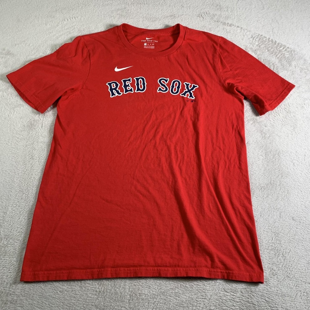 Boston Red Sox Shirt Youth Boys XL 18/20 Red MLB Baseball Nike Rafael Devers #11